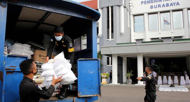 Bantuan Bangga Surabaya Peduli untuk Korban Bencana Erupsi Semeru