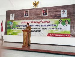 Sekda Jombang Buka Musrenbang  RKPD 2023 di Kecamatan Gudo
