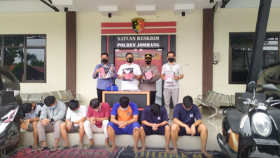 Keroyok Warga, Tujuh Pemuda Dari Perguruan Pesilat di Jombang Diringkus