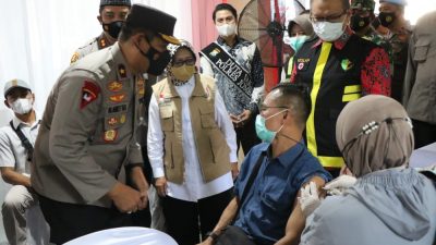 Waka Polda Jatim Apresiasi Capaian Vaksinasi di Kabupaten Jombang