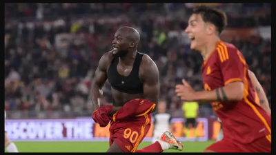 Hasil Pertandingan : AS Roma vs Lecce 2-1, Lukaku Jadi Pahlawan Kemenangan Dramatis